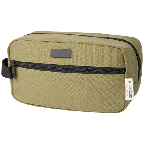 Joey Kosmetiktasche aus GRS recyceltem Canvas 3,5 L - olive