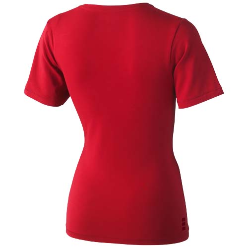 Kawartha T-Shirt für Damen mit V-Ausschnitt - rot / XS
