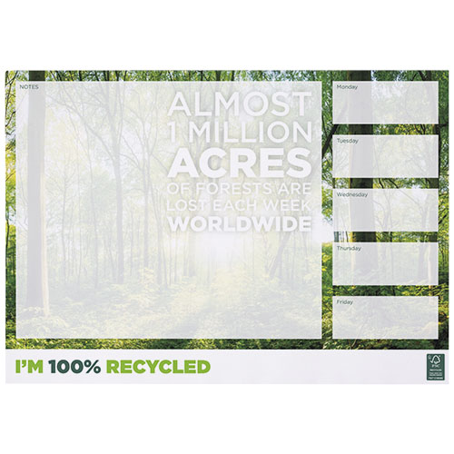 Desk-Mate® A3 recycelter Notizblock - weiss / 25 Seiten