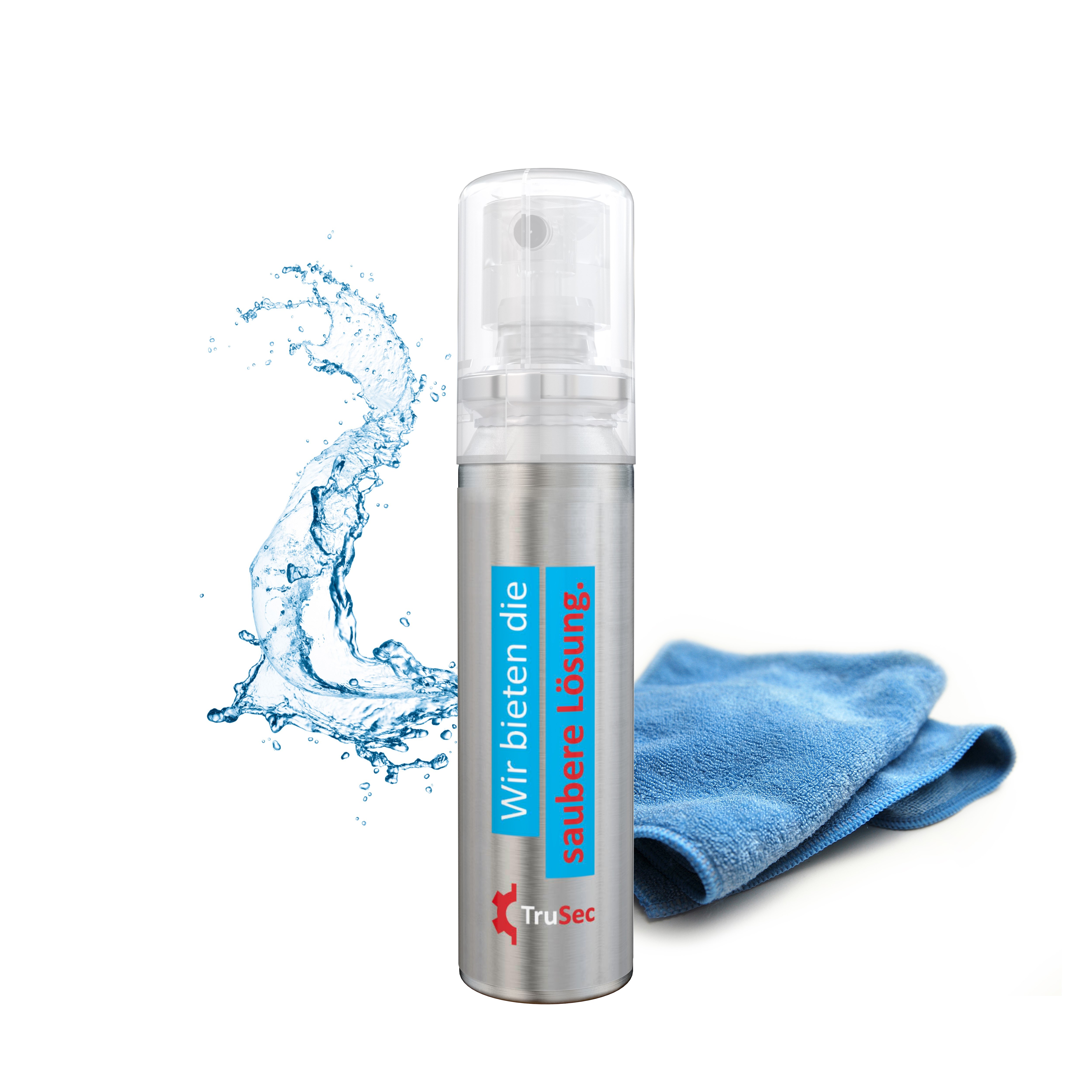 Smartphone & Arbeitsplatz-Reiniger, 20 ml, Body Label transparent