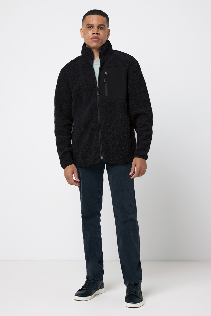 IQONIQ Diran Fleecejacke aus recyceltem Polyesterflor