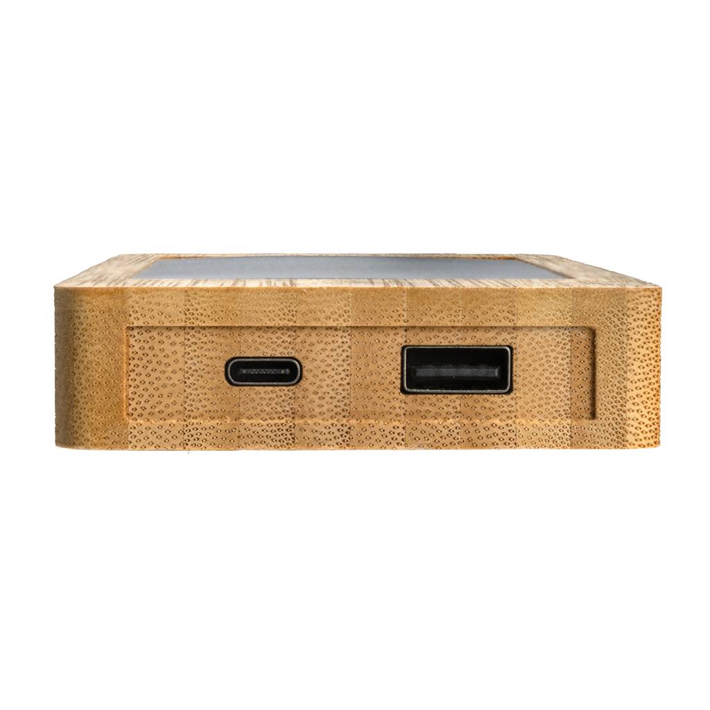Sunwick 10.000mah Bambus Solar Powerbank