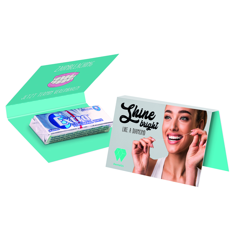 Werbekarte Visitenkartenformat Wrigley's EXTRA®