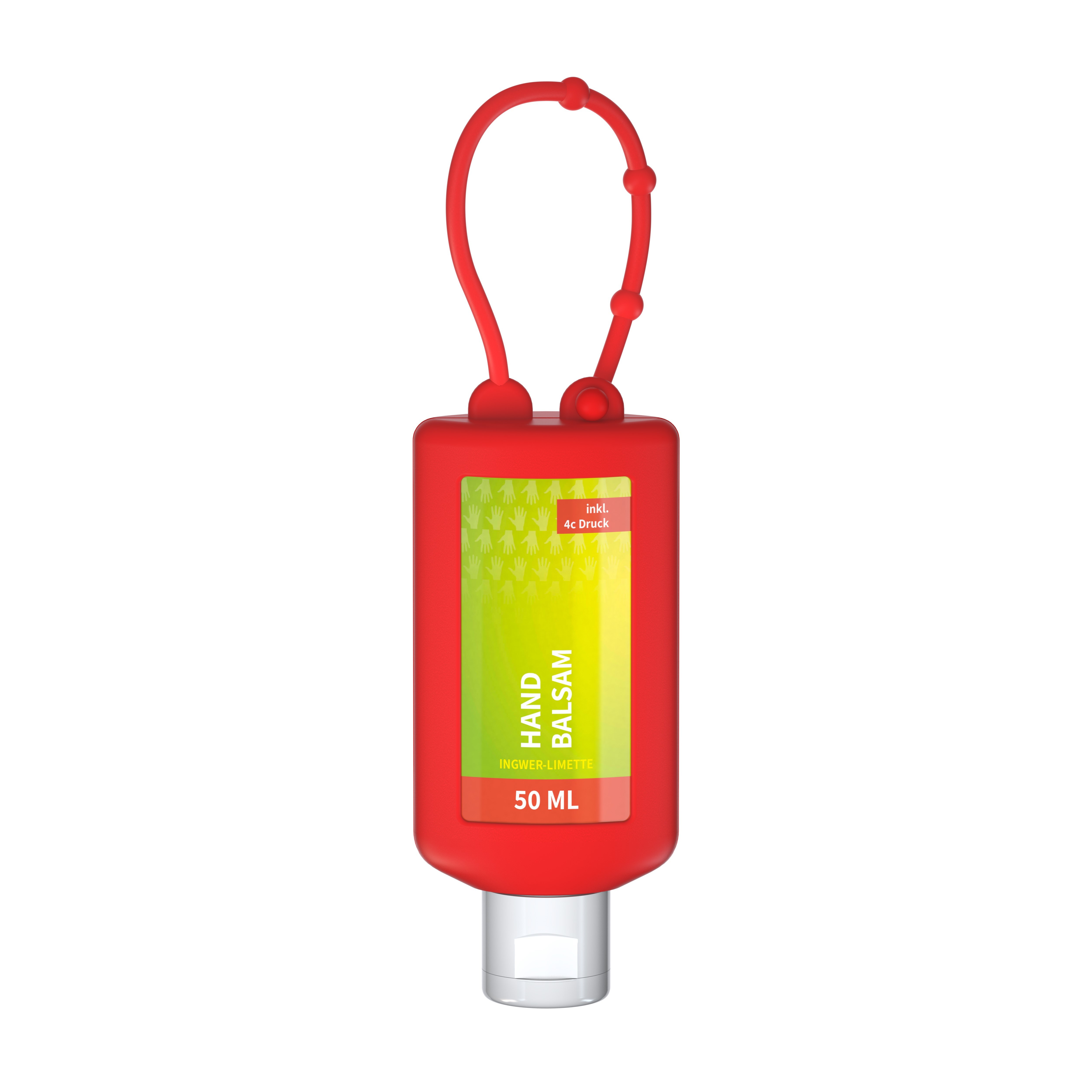 Handbalsam Ingwer, 50 ml Bumper rot, Body Label (R-PET)
