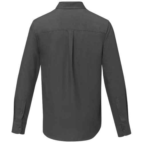 Pollux 130 g/m² Herrenhemd mit langen Ärmeln - storm grey / S