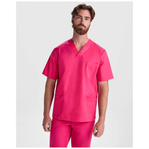 Panacea Kurzärmeliges Arbeitshemd, 160 g/m2, unisex  - donau-blau / XS