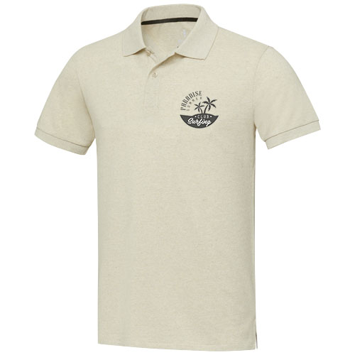 Emerald 200 g/m² Aware™ Polo Unisex aus recyceltem Material - oatmeal / XXL