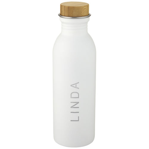 Kalix 650 ml Sportflasche aus Edelstahl - weiss