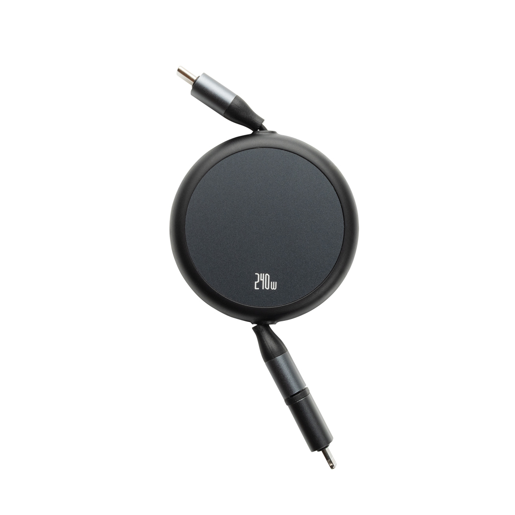 Terra ausziehbares 240W 2-in-1 Kabel aus RCS rec. Aluminium
