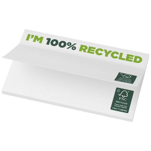 Sticky-Mate® recycelte Haftnotizen 127 x 75 mm - weiss / 25 Seiten