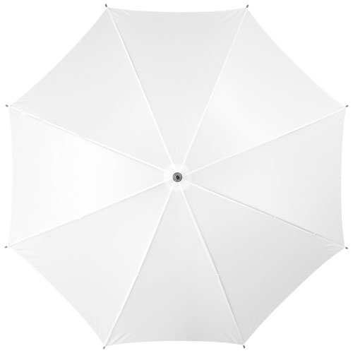 Jova 23" Regenschirm mit Holzstange und -griff - weiss