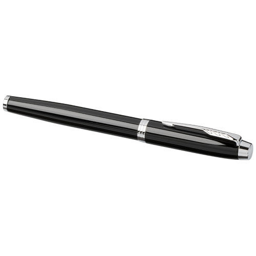 Parker IM Tintenroller (schwarze Mine) - schwarz / chrom