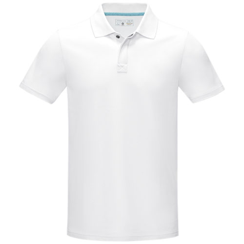 Graphite Poloshirt aus Bio-Baumwolle für Herren - weiss / XS
