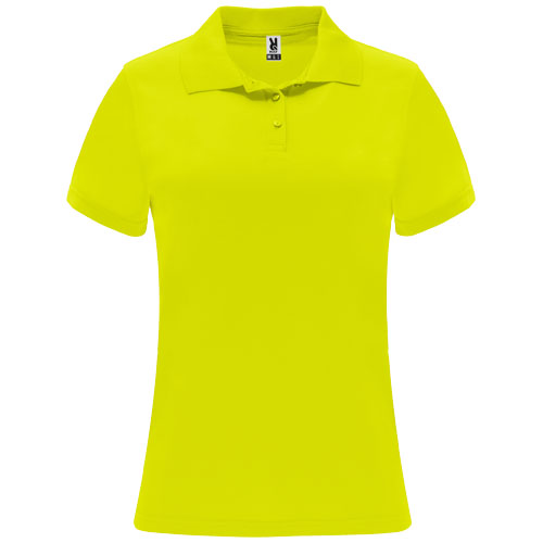 Monzha 150 g/m² Sport Poloshirt für Damen - fluorgelb / S