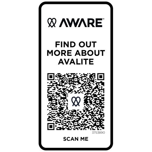 Avalite 160 g/m² Aware™ T-Shirt aus recyceltem Material Unisex - schwarz / M