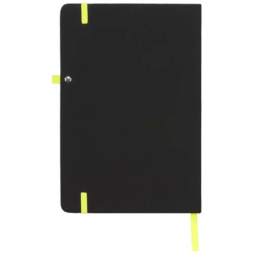 Noir A5 Notizbuch - schwarz / limone