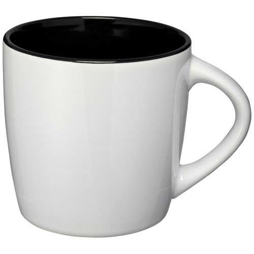 Aztec 340 ml Keramiktasse - weiss / schwarz