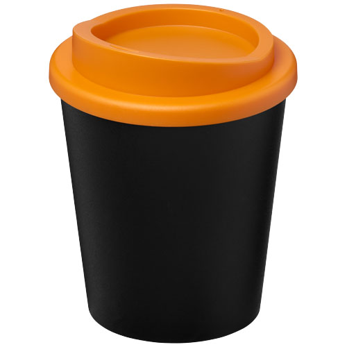 Americano® Espresso Eco 250 ml recycelter Isolierbecher  - schwarz / orange