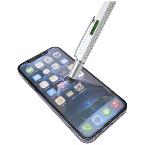 Dora Multifunktionsstift aus recyceltem Aluminium (schwarze Mine)
