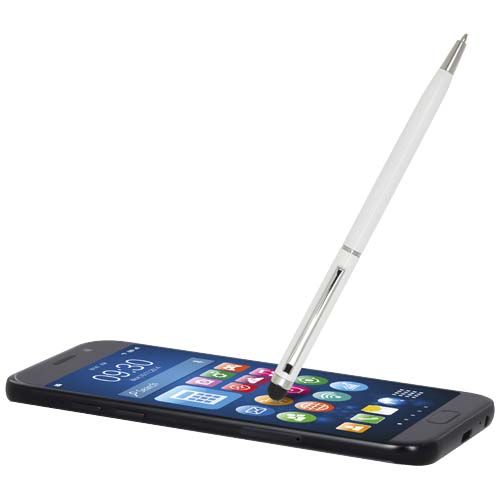 Ore Stylus Aluminium Kugelschreiber (blaue Mine) - weiss