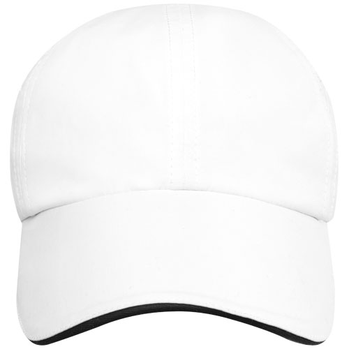 Morion 110 g/m² GRS recycelte Cool Fit Kappe mit sechs Segmenten - weiss