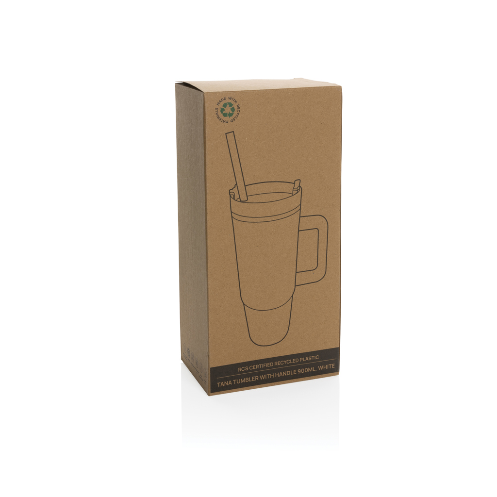 Tana Becher aus RCS recyceltem Kunststoff mit Griff 750ml