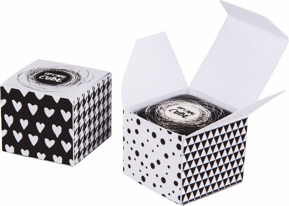 Lippenpflege im transparenten Kubus in der Box "Lipcare Cube Box"