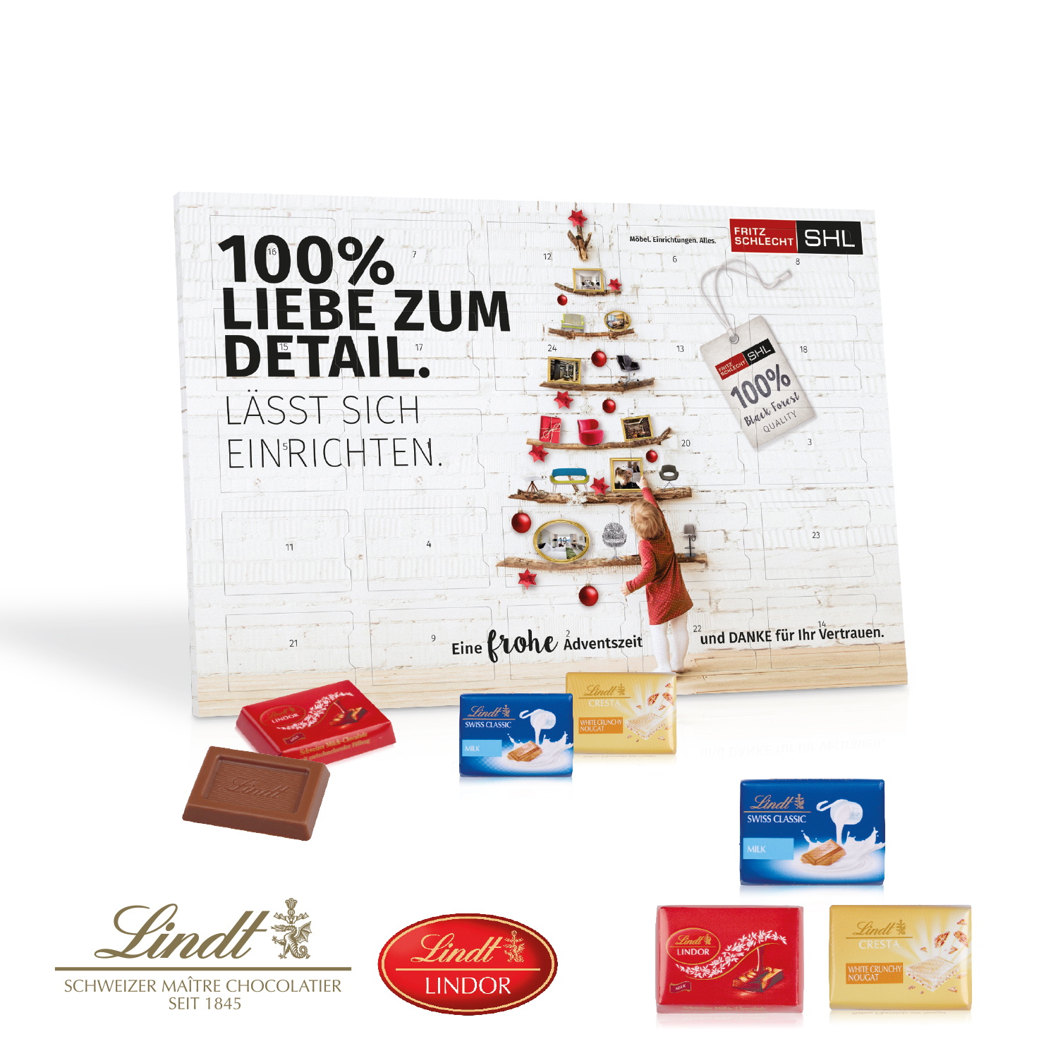 Tisch-Adventskalender "Lindt Exklusiv"