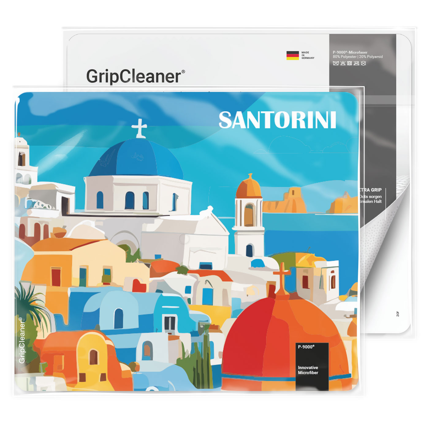 GripCleaner® 4in1 Mousepad 23x20 cm, All-Inclusive-Paket