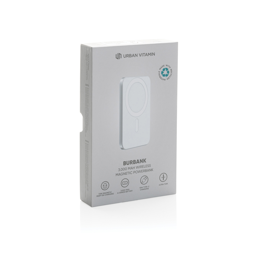 Urban Vitamin Burbank 3000mAh Powerbank aus RCS Plastik/Alu