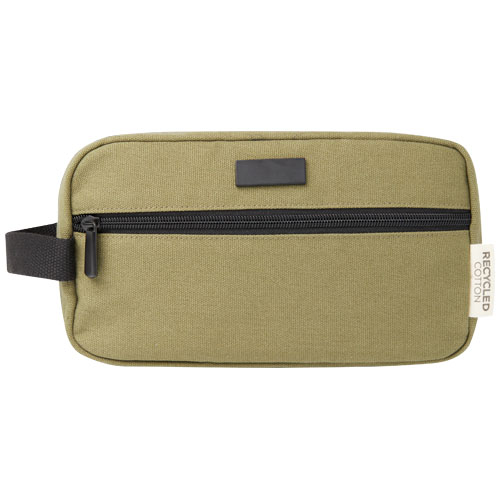 Joey Kosmetiktasche aus GRS recyceltem Canvas 3,5 L - olive