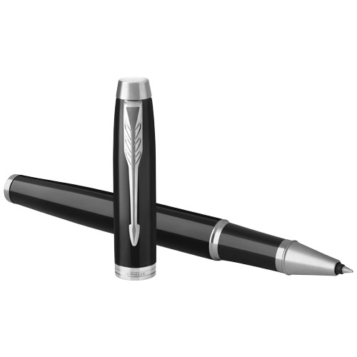 Parker IM Tintenroller (schwarze Mine) - schwarz / chrom