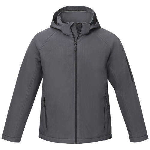 Notus wattierte Softshell Herrenjacke - storm grey / M