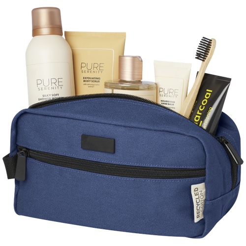 Joey Kosmetiktasche aus GRS recyceltem Canvas 3,5 L - navy