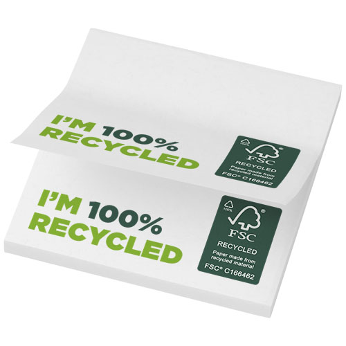 Sticky-Mate® recycelte Haftnotizen 75 x 75 mm - weiss / 25 Seiten