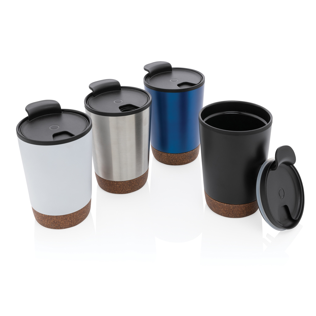 RCS recycelter Edelstahl-Kaffeebecher mit Kork