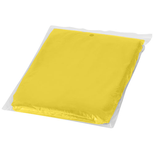 Ziva Einweg Regenponcho mit Hülle - gelb