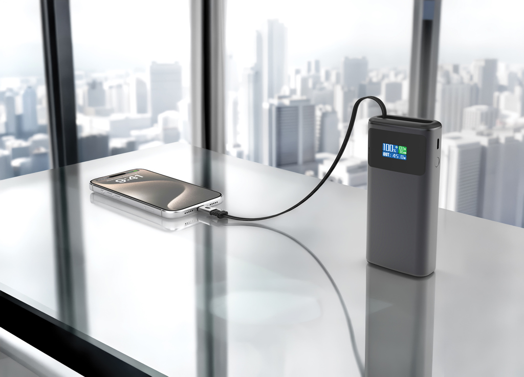 Quantum RCS Ultra-Fast 45W 10.000mAh Powerbank mit Display