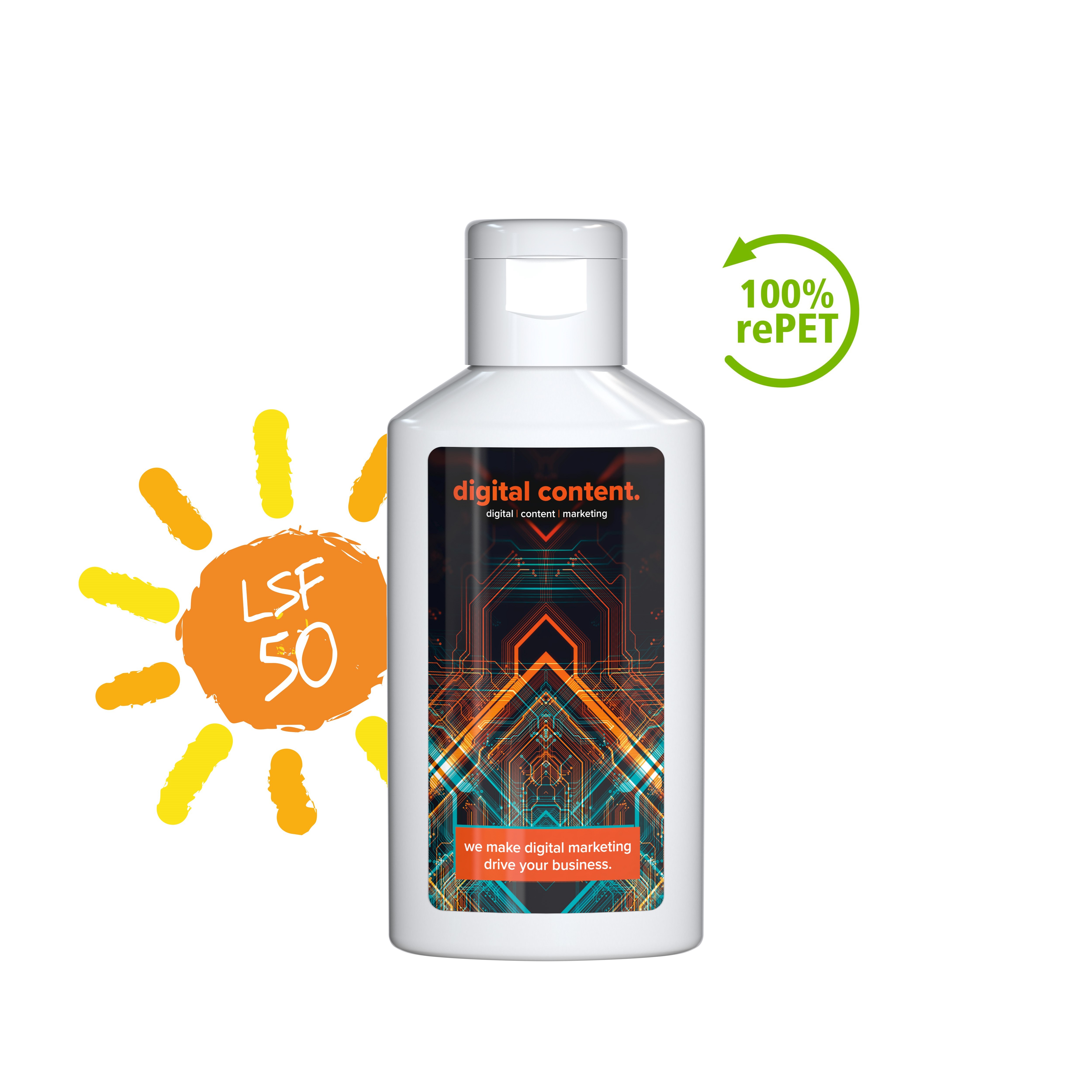 Sonnenmilch LSF 50 (sens.), 50 ml, Body Label (R-PET)