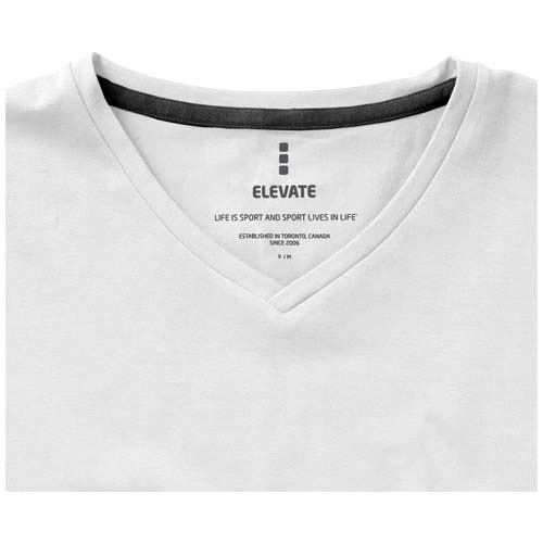 Kawartha T-Shirt für Damen mit V-Ausschnitt - weiss / XS