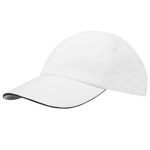 Morion 110 g/m² GRS recycelte Cool Fit Kappe mit sechs Segmenten - weiss