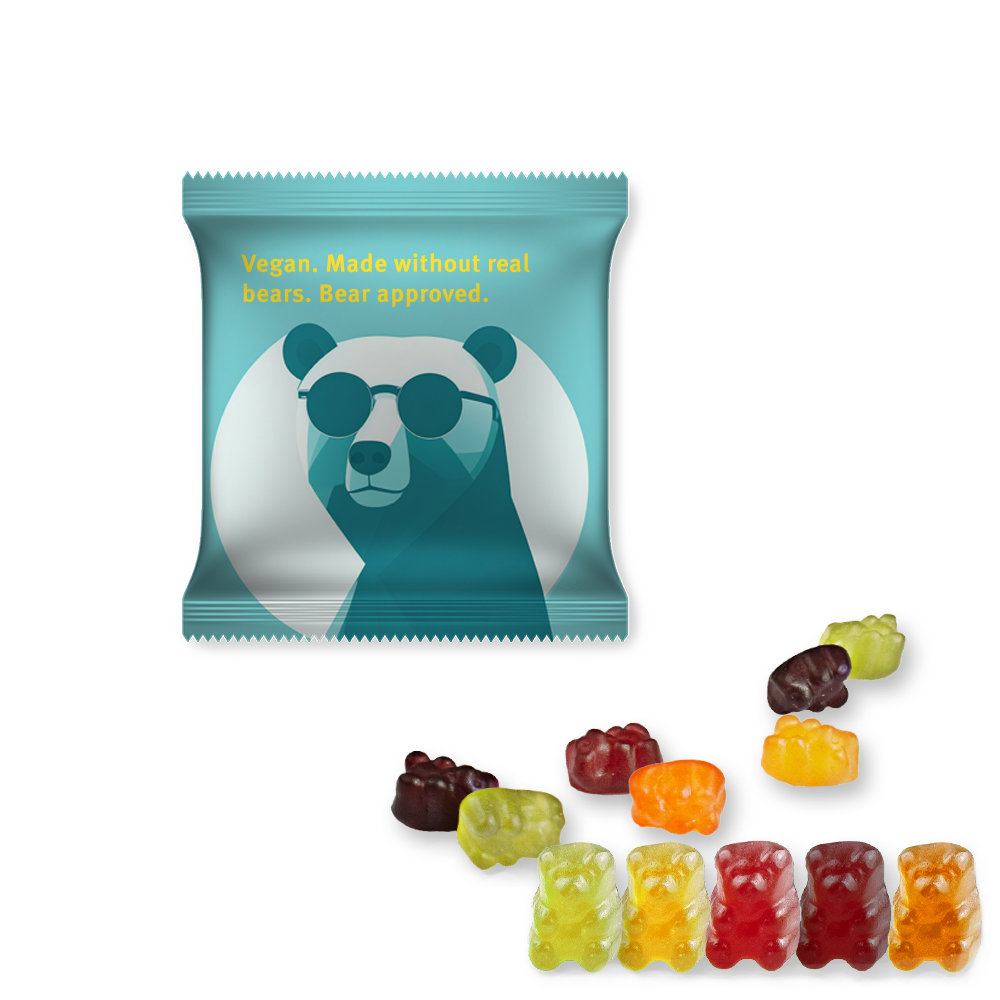 Bio Gummibärchen ohne Gelatine, ca. 10g, Mini-Tüte