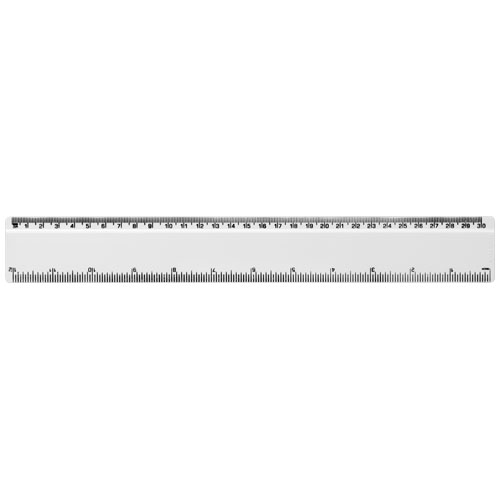 Refari 30 cm Lineal aus recyceltem Kunststoff - weiss