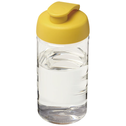 H2O Active® Bop 500 ml Sportflasche mit Klappdeckel - transparent / gelb