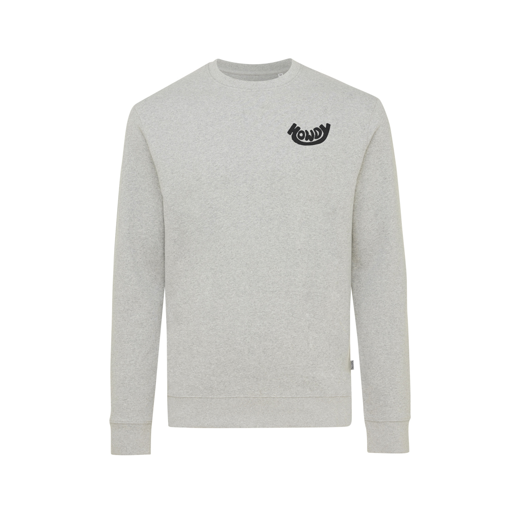IQONIQ Denali ungefärbt. Rundhals-Sweater aus recycelter BW