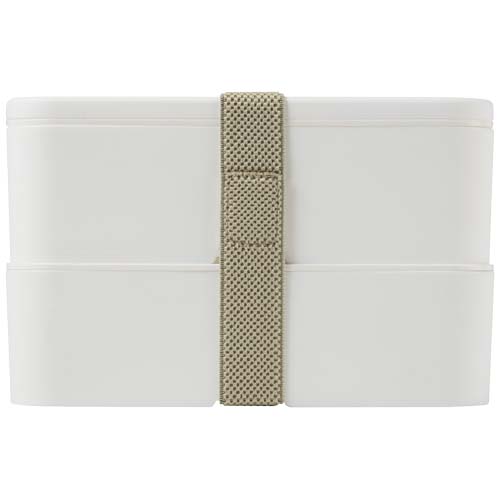 MIYO POP 700 + 700 ml doppelschichtige Lunchbox - weiss