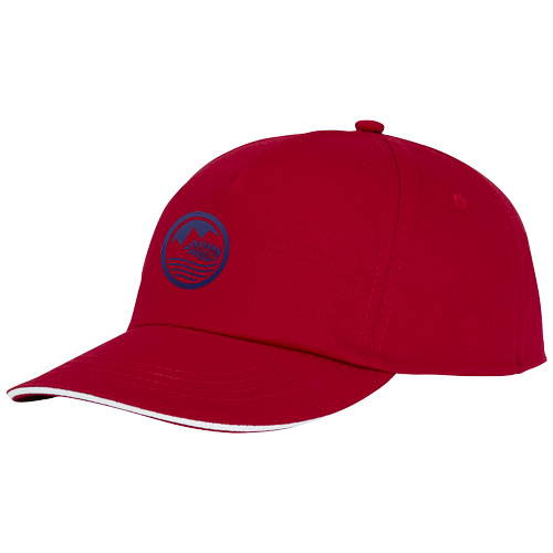 Styx 175 g/m² Kappe mit 5 Segmenten und Sandwichschirm - rot