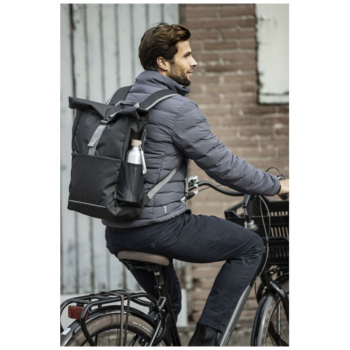 Aqua 15" wasserabweisende Fahrradtasche aus GRS Recyclingmaterial 20 L