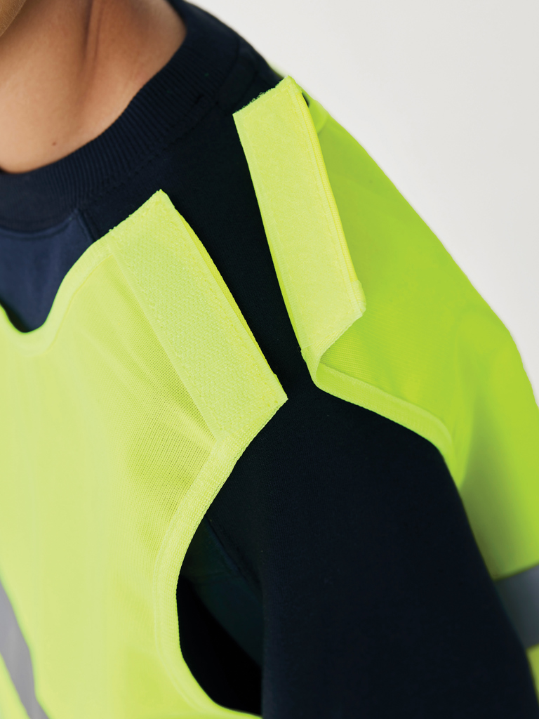 Sicherheitsweste aus GRS recyceltem PET 7-12 Jahre