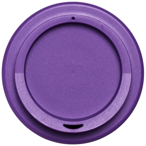 Brite-Americano® 350 ml Isolierbecher mit Schutzring Reifen-Design - lila